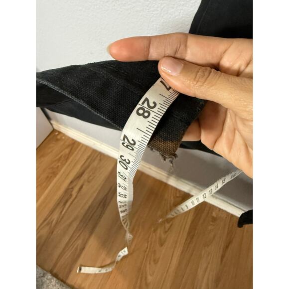 Carhartt Duck Bib Overalls Black Size Small - Picture 7 of 9